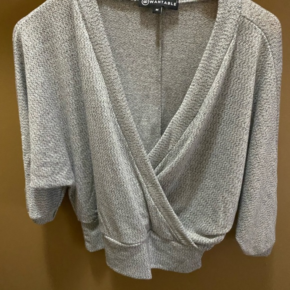 Womens Wrap Front Sweater - Picture 1 of 3